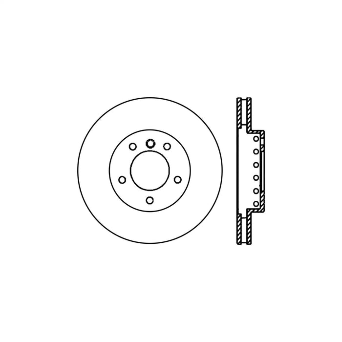 StopTech 125.34072CRY StopTech Cryostop Premium High Carbon Rotor; Rear - Truck Part Superstore