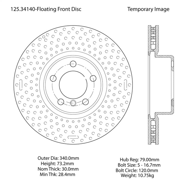 StopTech 125.34140CRY StopTech Cryostop Premium High Carbon Rotor; Front - Truck Part Superstore