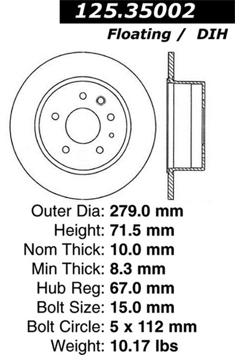 StopTech 125.35002CRY StopTech Cryostop Premium High Carbon Rotor; Rear - Truck Part Superstore