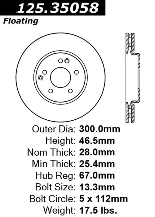 StopTech 125.35058CRY StopTech Cryostop Premium High Carbon Rotor; Front - Truck Part Superstore