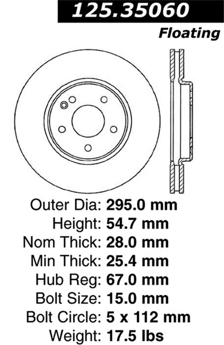 StopTech 125.35060CRY StopTech Cryostop Premium High Carbon Rotor; Front - Truck Part Superstore