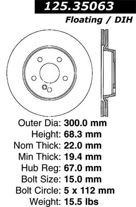 StopTech 125.35063CRY StopTech Cryostop Premium High Carbon Rotor; Rear - Truck Part Superstore