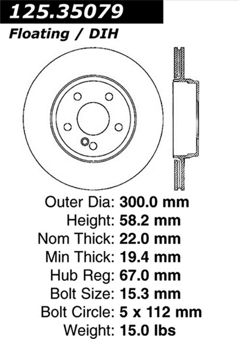 StopTech 125.35079CRY StopTech Cryostop Premium High Carbon Rotor; Rear - Truck Part Superstore