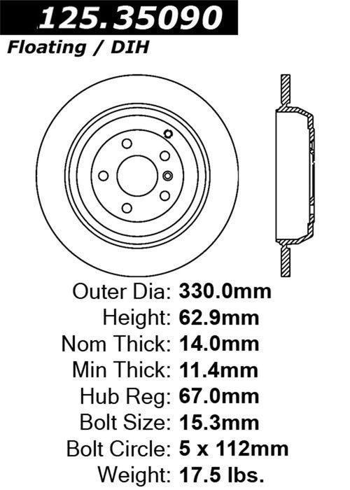StopTech 125.35090CRY StopTech Cryostop Premium High Carbon Rotor; Rear - Truck Part Superstore