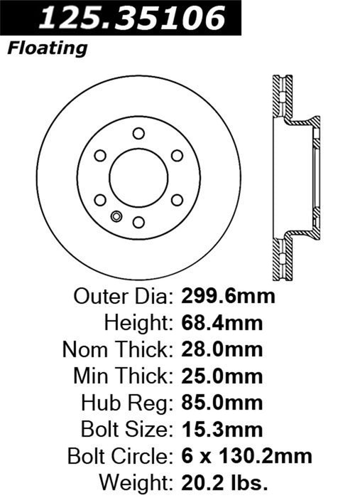 StopTech 125.35106CRY StopTech Cryostop Premium High Carbon Rotor; Front - Truck Part Superstore