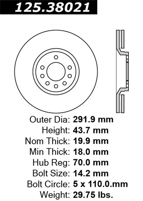 StopTech 125.38021CRY StopTech Cryostop Premium High Carbon Rotor; Rear - Truck Part Superstore