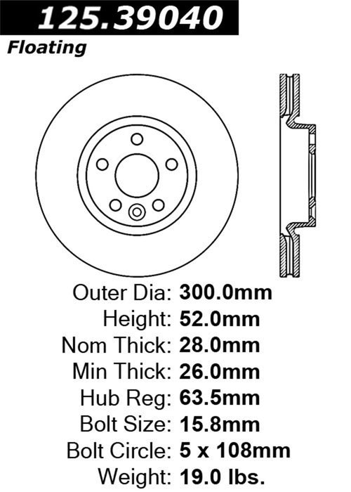 StopTech 125.39040CRY StopTech Cryostop Premium High Carbon Rotor; Front - Truck Part Superstore