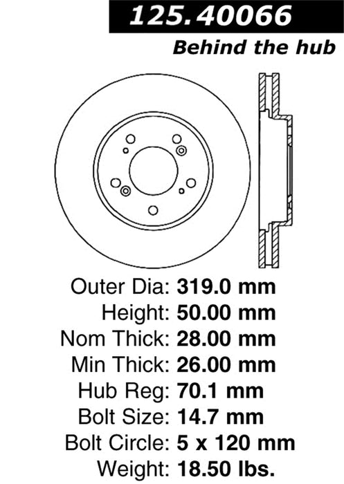 StopTech 125.40066CRY StopTech Cryostop Premium High Carbon Rotor; Front - Truck Part Superstore