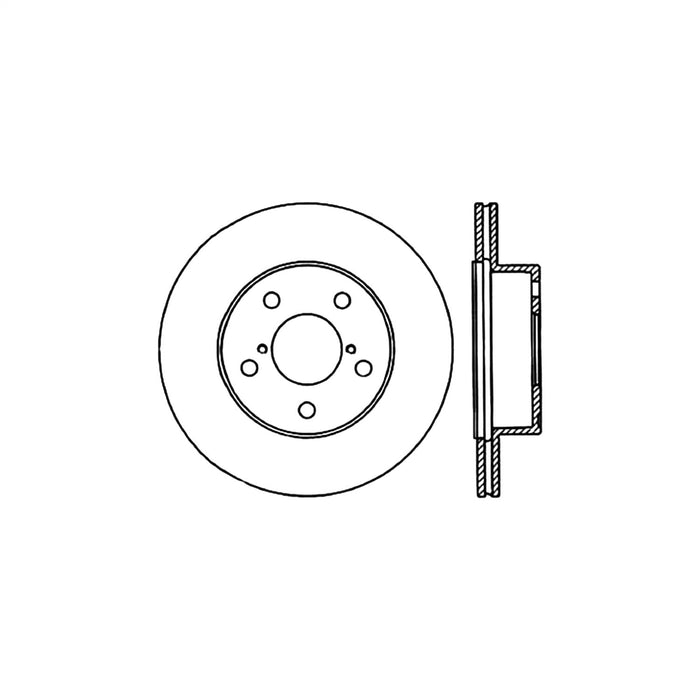 StopTech 125.47020CRY StopTech Cryostop Premium High Carbon Rotor; Rear - Truck Part Superstore