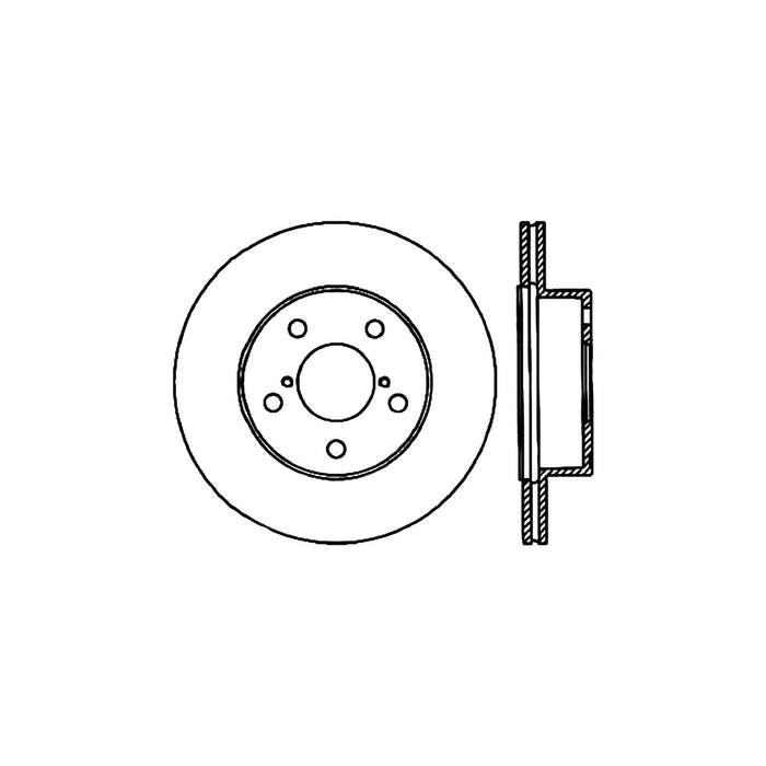 StopTech 125.47023CRY StopTech Cryostop Premium High Carbon Rotor; Rear - Truck Part Superstore