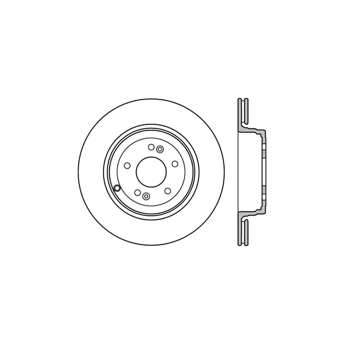 StopTech 125.51035CRY StopTech Cryostop Premium High Carbon Rotor; Rear - Truck Part Superstore