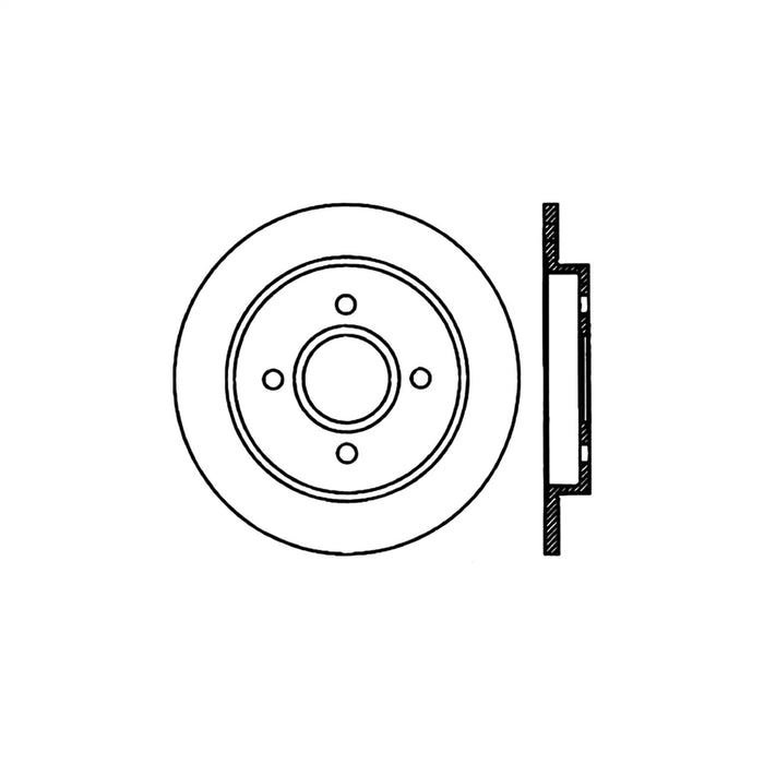 StopTech 125.61070CRY StopTech Cryostop Premium High Carbon Rotor; Rear - Truck Part Superstore