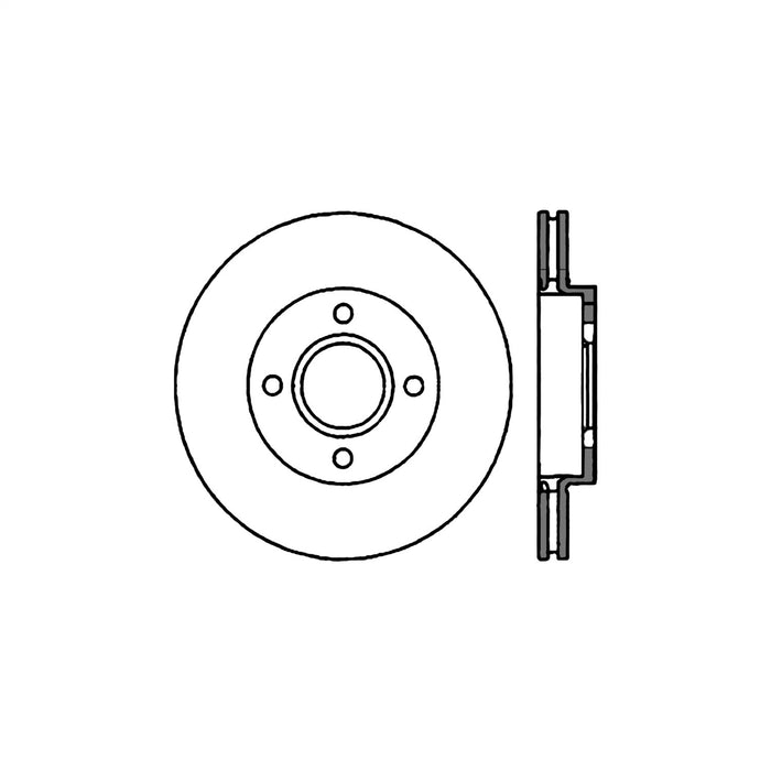 StopTech 125.61071CRY StopTech Cryostop Premium High Carbon Rotor; Front - Truck Part Superstore