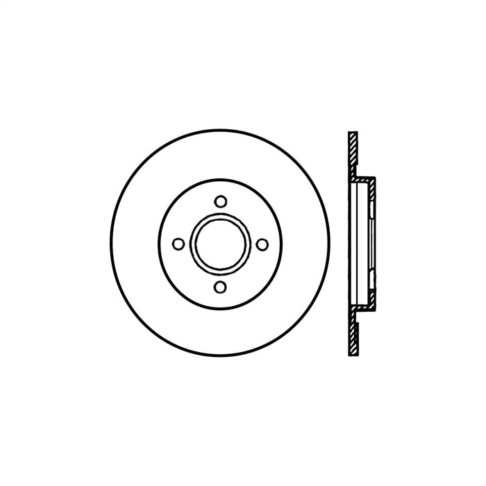 StopTech 125.61074CRY StopTech Cryostop Premium High Carbon Rotor; Rear - Truck Part Superstore
