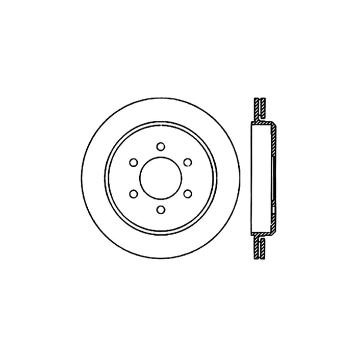StopTech 125.65095CRY StopTech Cryostop Premium High Carbon Rotor; Rear - Truck Part Superstore