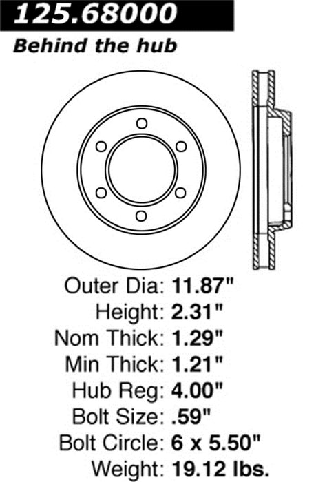 StopTech 125.68000CRY StopTech Cryostop Premium High Carbon Rotor; Front - Truck Part Superstore