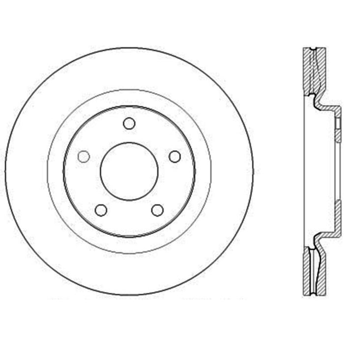 StopTech 126.42108SL StopTech Sport Slotted Brake Rotor; Front Left - Truck Part Superstore