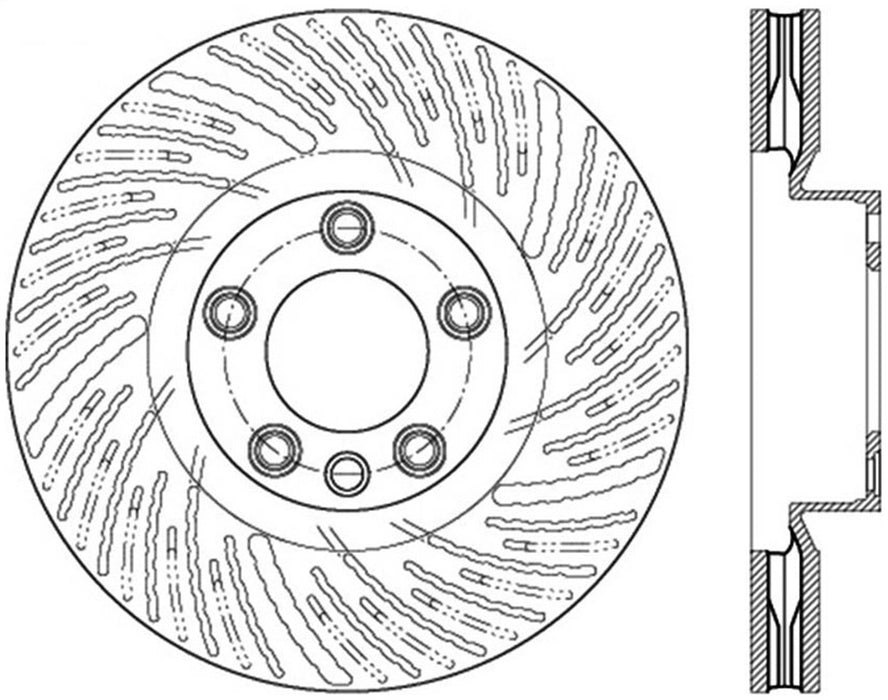 StopTech 126.33141SR StopTech Sport Slotted Brake Rotor; Front Right - Truck Part Superstore