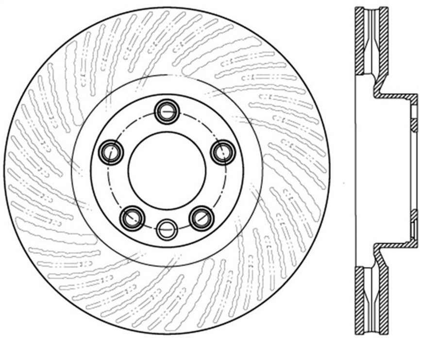 StopTech 126.33142SL StopTech Sport Slotted Brake Rotor; Front Left - Truck Part Superstore