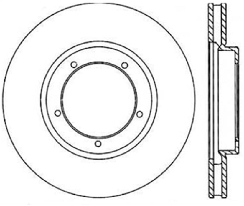 StopTech 126.37020SR StopTech Sport Slotted Brake Rotor; Front Right - Truck Part Superstore