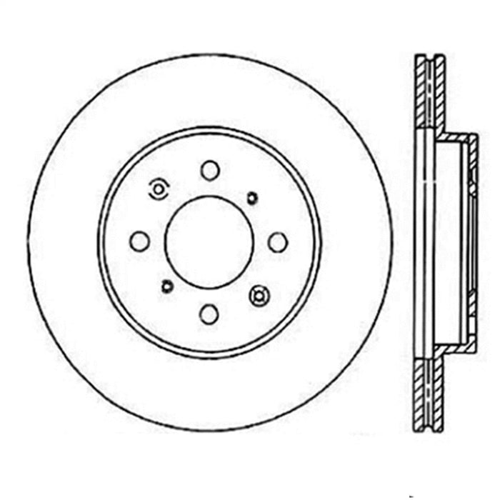 StopTech 126.40021SL StopTech Sport Slotted Brake Rotor; Front Left - Truck Part Superstore