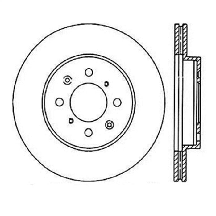StopTech 126.40021SR StopTech Sport Slotted Brake Rotor; Front Right - Truck Part Superstore