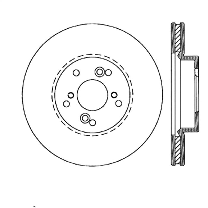 StopTech 126.40046SL StopTech Sport Slotted Brake Rotor; Front Left - Truck Part Superstore