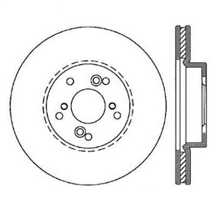 StopTech 126.40046SR StopTech Sport Slotted Brake Rotor; Front Right - Truck Part Superstore