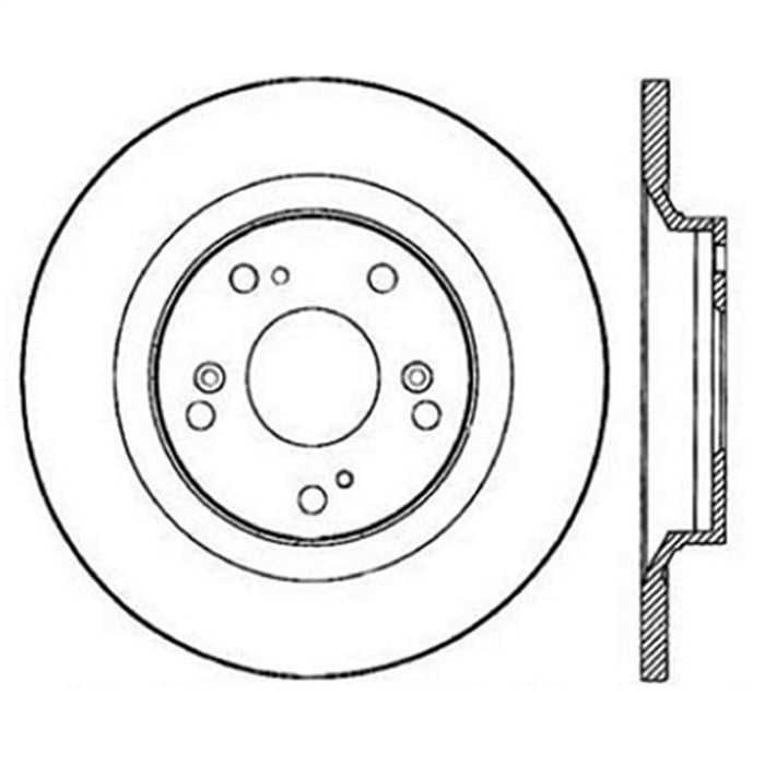 StopTech 126.40050SL StopTech Sport Slotted Brake Rotor; Rear Left - Truck Part Superstore