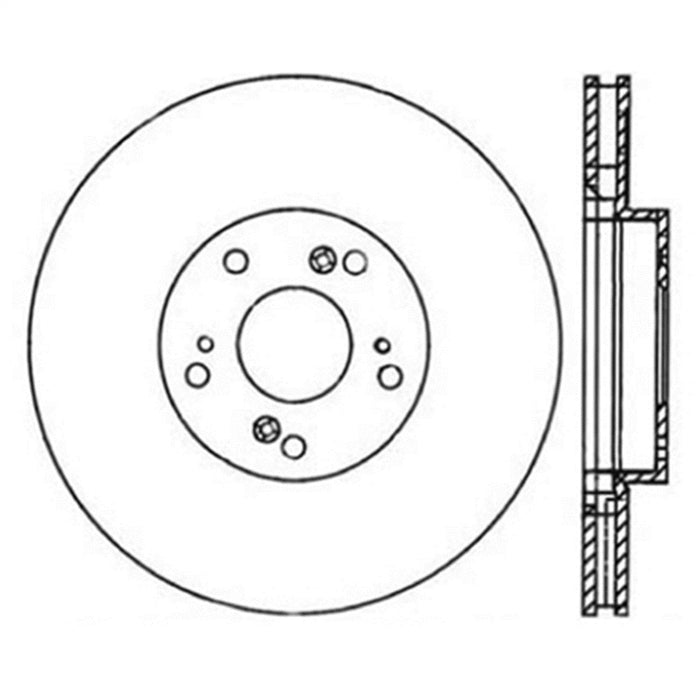 StopTech 126.40057SL StopTech Sport Slotted Brake Rotor; Front Left - Truck Part Superstore