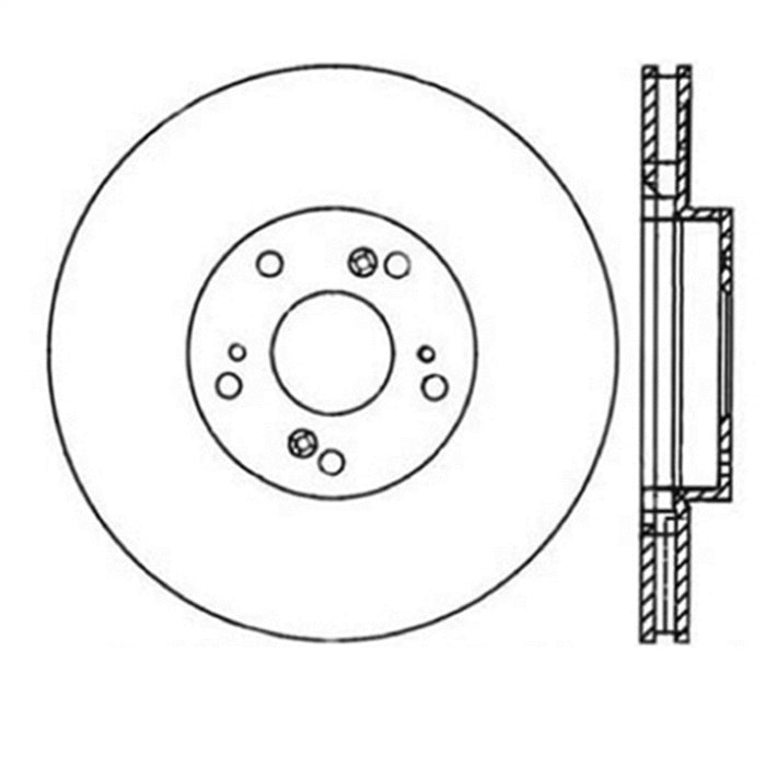 StopTech 126.40057SR StopTech Sport Slotted Brake Rotor; Front Right - Truck Part Superstore