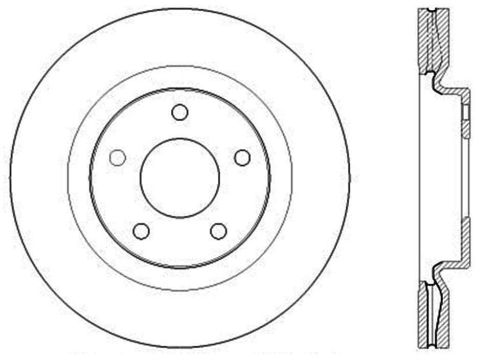 StopTech 126.42108SL StopTech Sport Slotted Brake Rotor; Front Left - Truck Part Superstore