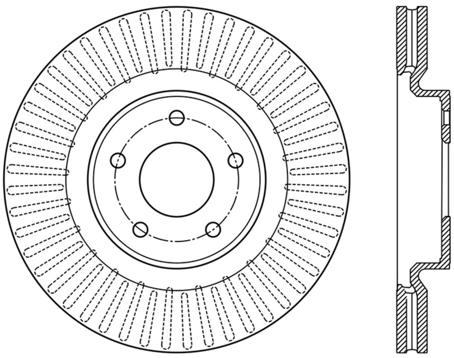 StopTech 126.42120SR StopTech Sport Slotted Brake Rotor; Front Right - Truck Part Superstore