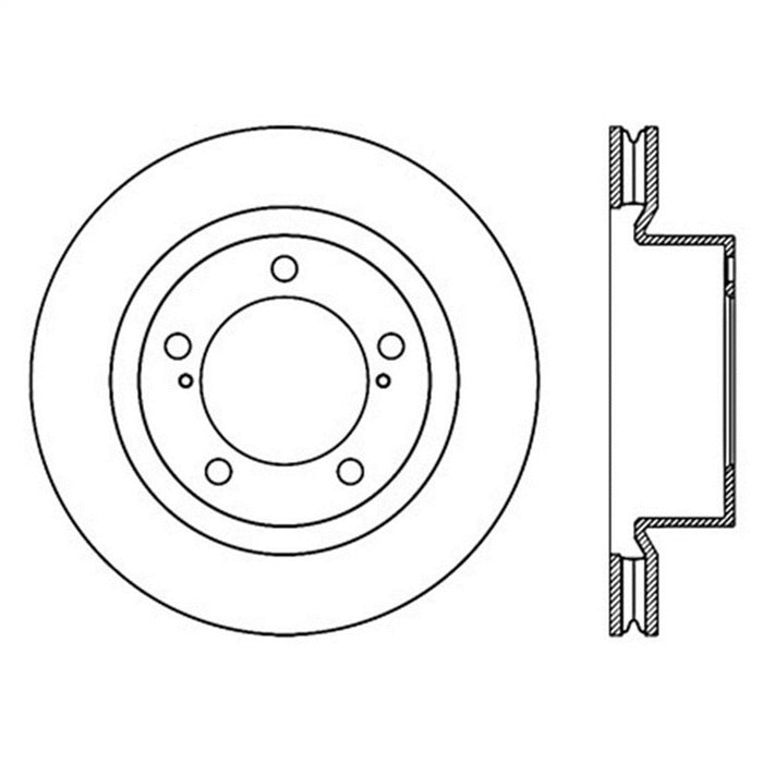StopTech 126.44162SL StopTech Sport Slotted Brake Rotor; Front Left - Truck Part Superstore