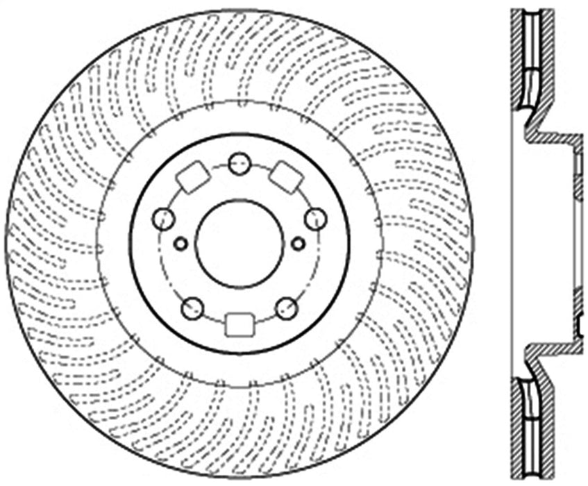 StopTech 126.44185SR StopTech Sport Slotted Brake Rotor; Front Right - Truck Part Superstore