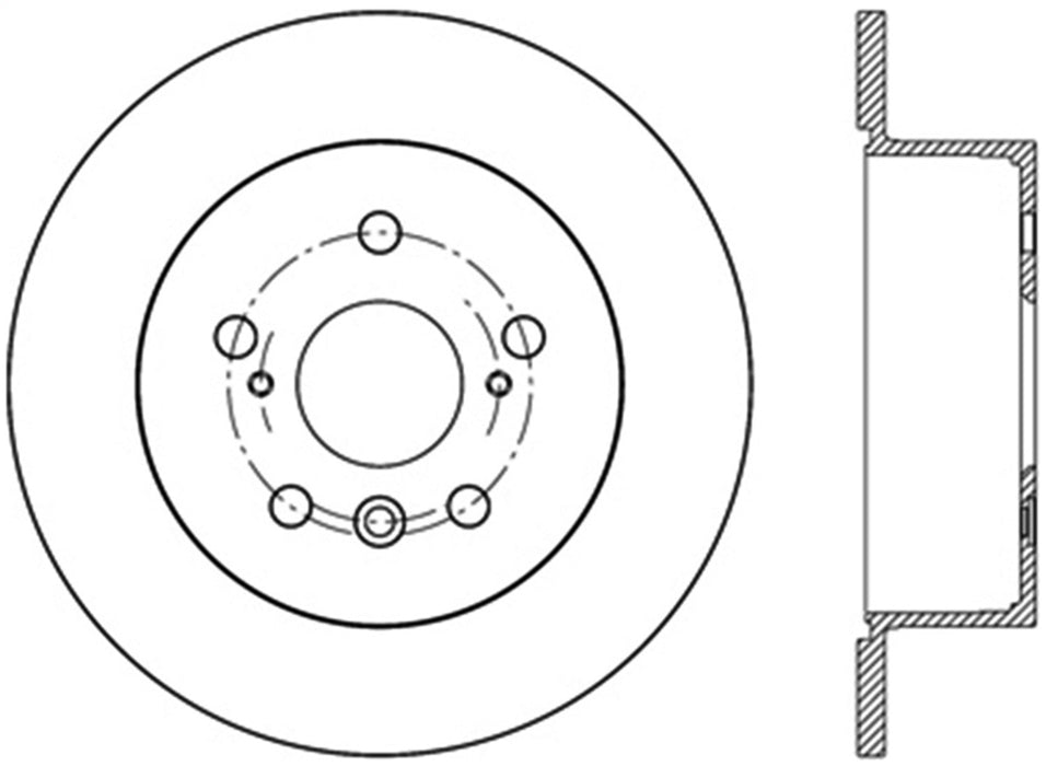 StopTech 126.44188SL StopTech Sport Slotted Brake Rotor; Rear Left - Truck Part Superstore