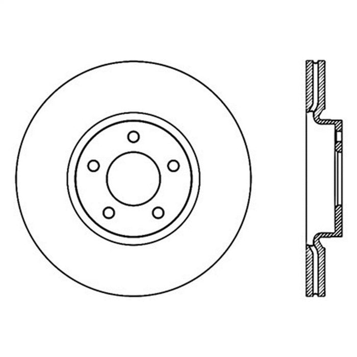 StopTech 126.45078SL StopTech Sport Slotted Brake Rotor; Front Left - Truck Part Superstore
