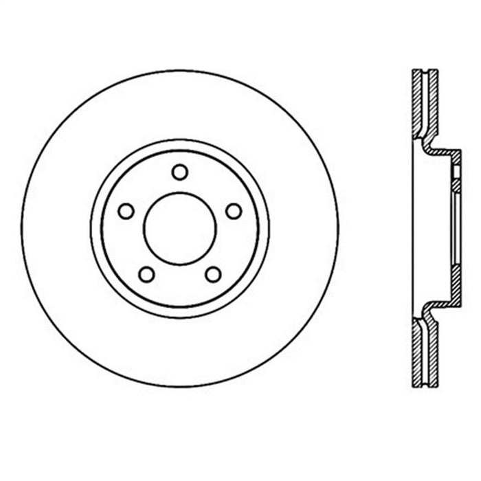 StopTech 126.45078SR StopTech Sport Slotted Brake Rotor; Front Right - Truck Part Superstore