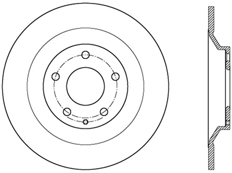 StopTech 126.45083SR StopTech Sport Slotted Brake Rotor; Rear Right - Truck Part Superstore