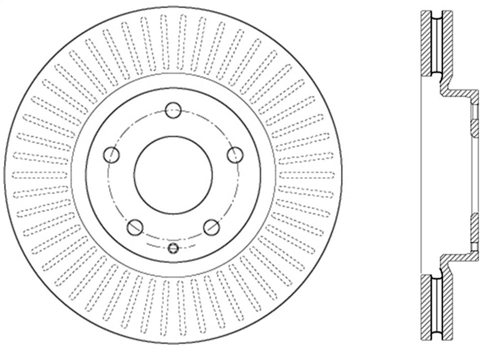 StopTech 126.45084SL StopTech Sport Slotted Brake Rotor; Front Left - Truck Part Superstore