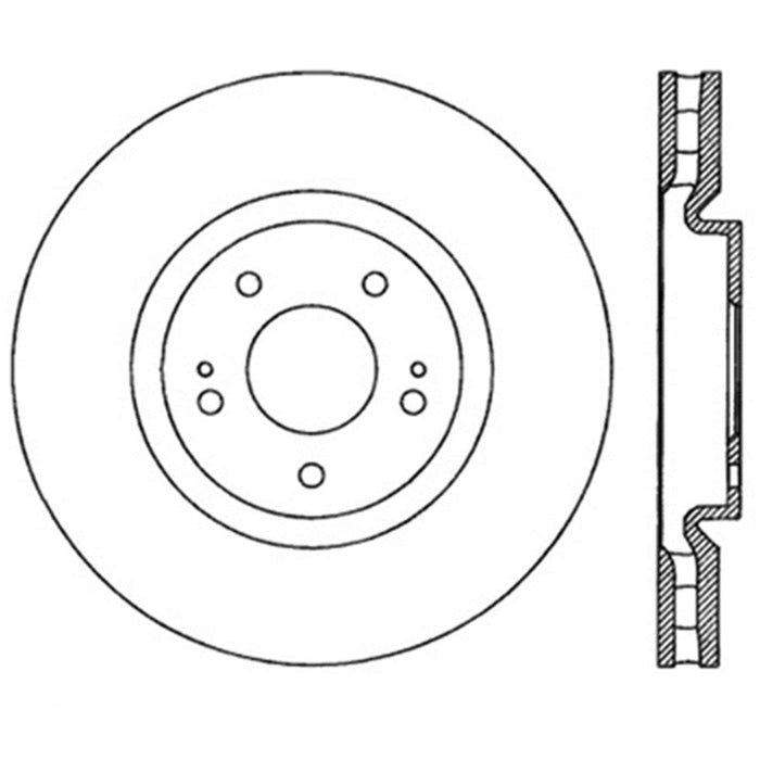 StopTech 126.46064SL StopTech Sport Slotted Brake Rotor; Front Left - Truck Part Superstore