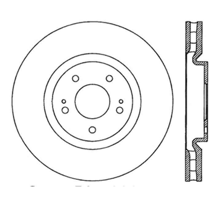 StopTech 126.46064SR StopTech Sport Slotted Brake Rotor; Front Right - Truck Part Superstore