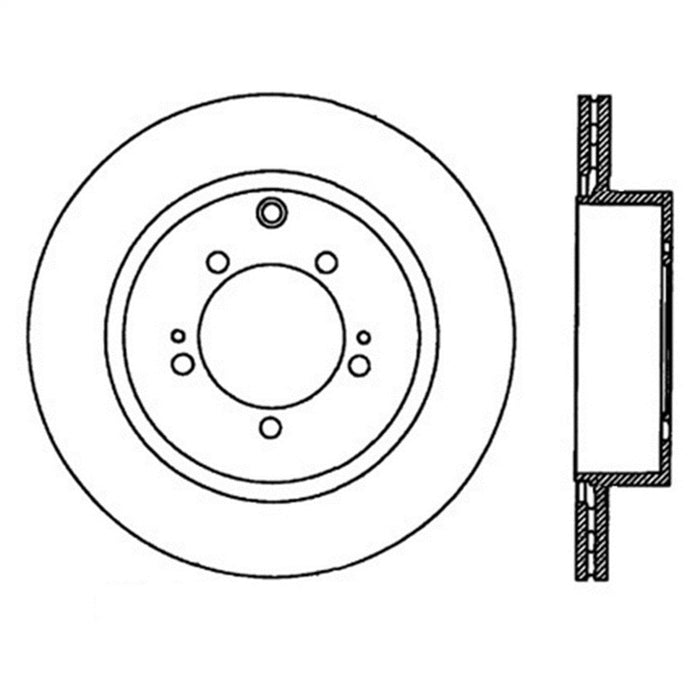 StopTech 126.46075SL StopTech Sport Slotted Brake Rotor; Rear Left - Truck Part Superstore