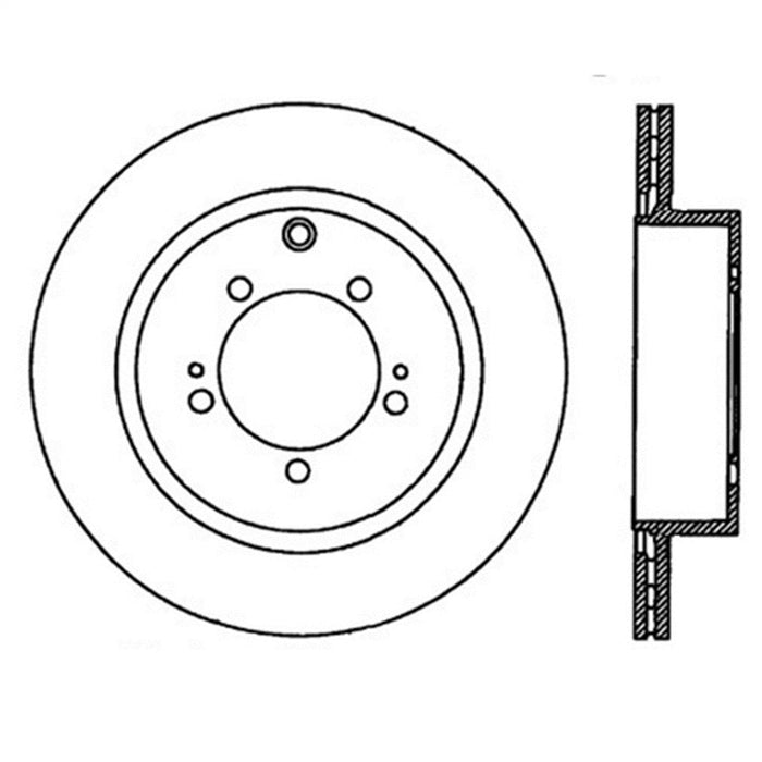 StopTech 126.46075SR StopTech Sport Slotted Brake Rotor; Rear Right - Truck Part Superstore