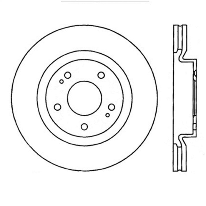 StopTech 126.46076SL StopTech Sport Slotted Brake Rotor; Front Left - Truck Part Superstore
