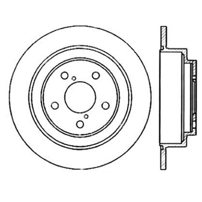 StopTech 126.47011SL StopTech Sport Slotted Brake Rotor; Rear Left - Truck Part Superstore