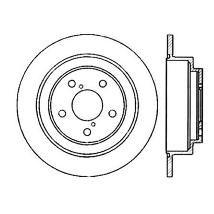 StopTech 126.47011SR StopTech Sport Slotted Brake Rotor; Rear Right - Truck Part Superstore