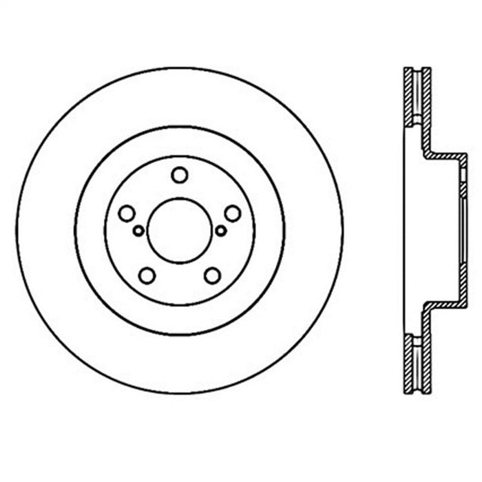 StopTech 126.47018SL StopTech Sport Slotted Brake Rotor; Front Left - Truck Part Superstore