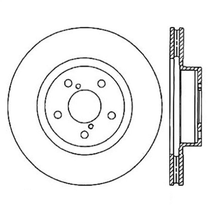 StopTech 126.47021SR StopTech Sport Slotted Brake Rotor; Front Right - Truck Part Superstore