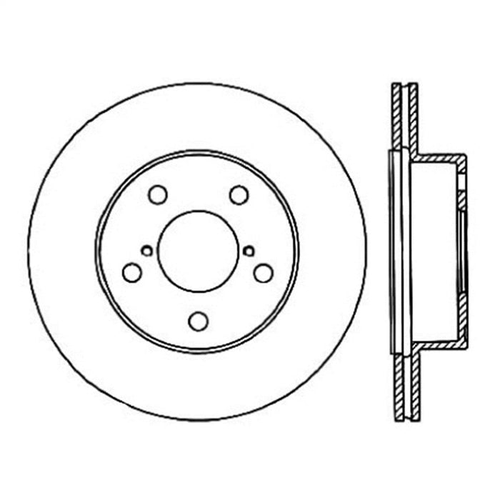 StopTech 126.47023SL StopTech Sport Slotted Brake Rotor; Rear Left - Truck Part Superstore